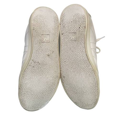 VEJA  Esplar Sneakers Casual White Leather Suede Lace Up Shoes Women's Size 9