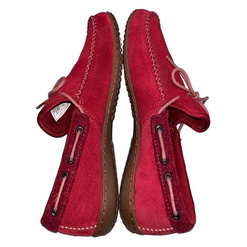 Patagonia Women’s  Waxed Red Kula Suede Moccasins Size 7