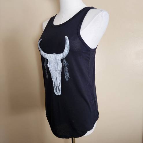 Grayson Threads Black Desert Skull Tank Top, Women's XS