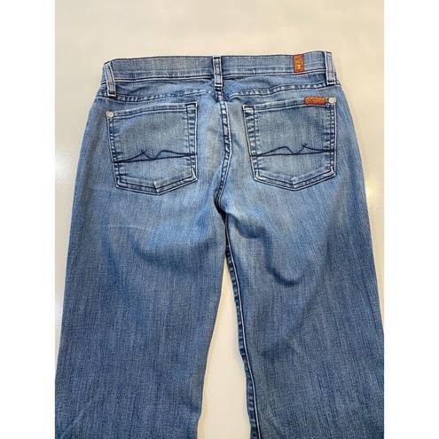 7 For All Mankind  Denim Bootcut Jean Size 28 Distressed Women's