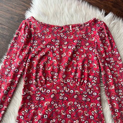 Free People Say Hello Floral Mini Dress