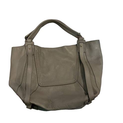 Kooba  Jonnie Grey Pebbled Leather Shopper Tote Bag