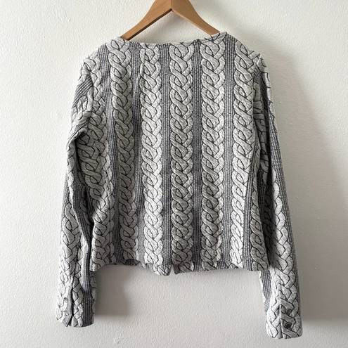 Maison Scotch  Cardigan Jacket Womens 2 Grey La Femme Selon Marie