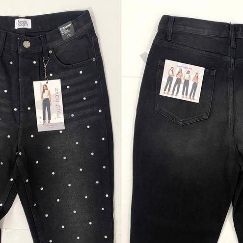 Simple Society Super High Waisted Straight Jeans