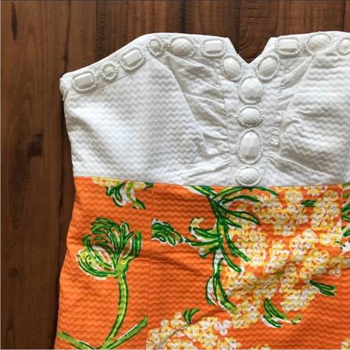 Lilly Pulitzer NWOT |  Bowen Dress in Nectar Orange Lace by the Docks