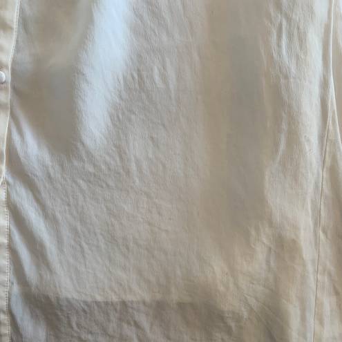 Vince cream silk ruffled tunic