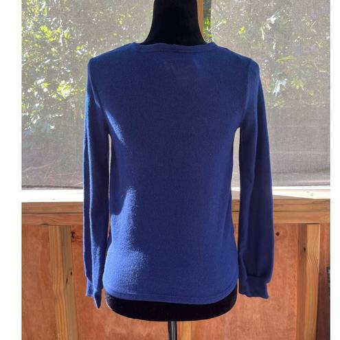 belle du jour  Soft Knit Twist Front Long Sleeve Top Coastal Navy Size XS. NEW