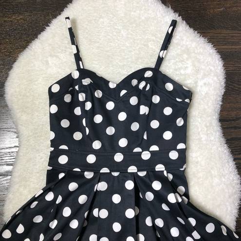 Marilyn Monroe  Black/White Polka Dot A Line Dress