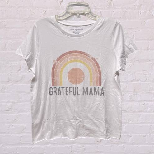 Grayson Threads  Women's XL Raw Hems T-shirt Grateful Mama Rainbow Mother NWT