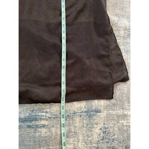 Universal Threads Universal Thread Black Lightweight Open Front Shawl w Arm Holes OSFM