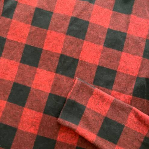 BeachLunchLounge collection red plaid long sleeve shirt