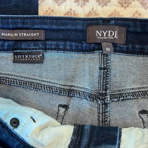 NYDJ  Marilyn Straight Jeans High Rise Size 10