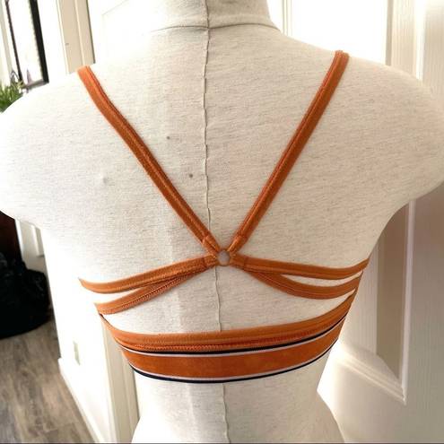 Tommy Hilfiger Tommy Hillfiger seamless orange logo triangle bra