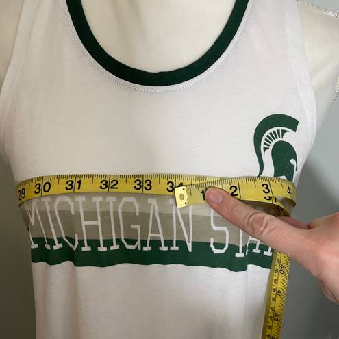 Rivalry Threads NWT Michigan State Spartans Ladies’ Sleeveless Muscle Tee Tank Top New Ringer