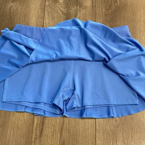 Lucky in Love  12” Blue Pleated Tennis Skirt Size Large