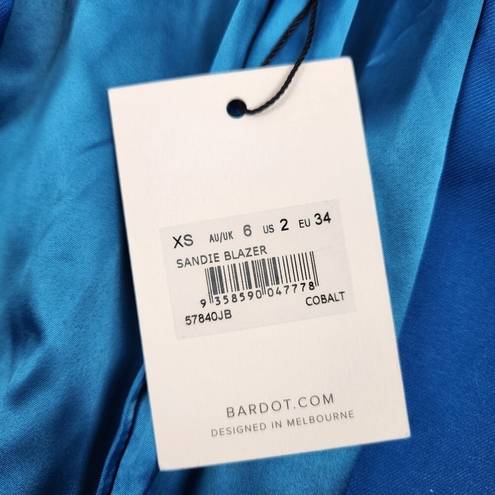 Bardot  Sandie Blazer in Cobalt Blue Size 2 NWT