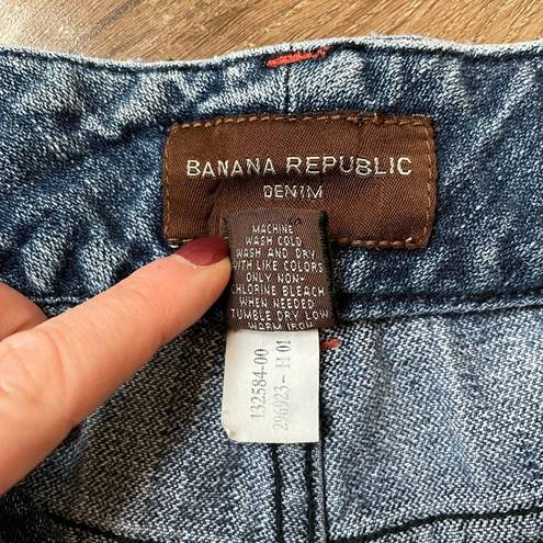 Banana Republic  Denim Bootcut Flare jeans 100% cotton Distressed Women’s size 6