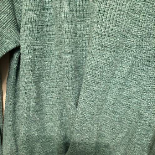 Lou & grey For Loft Ruched Pleated Sweater Seafoam Green Large