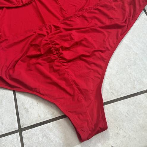 Torrid NWT ‎ Big Bow Satin Bodysuit Red Lingerie Size 6X