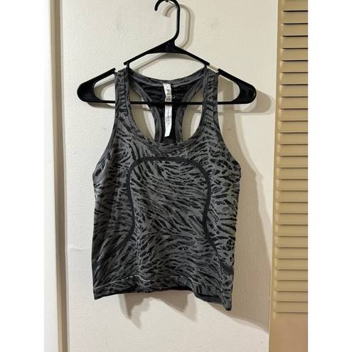 Lululemon  Swiftly Tech Racerback Tank 2.0 Size 6 Primal Clash Grey