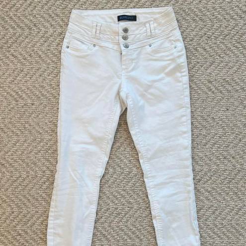 Bluespice White High-Waisted Skinny Jeans