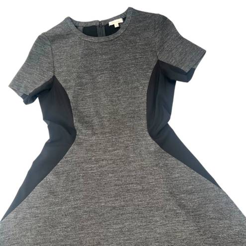 Shoshanna Charcoal Grey & Black Fit & Flare Color Block Dress Size 6