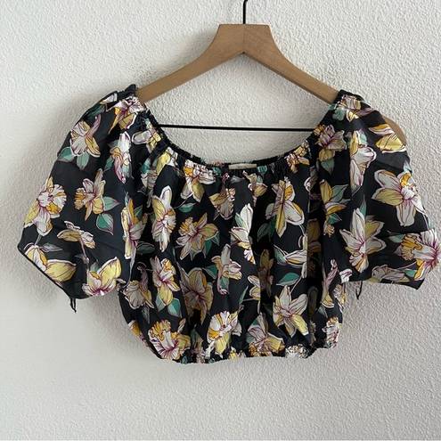 Eberjay  Tropical Crop Top Shirt Casual Small