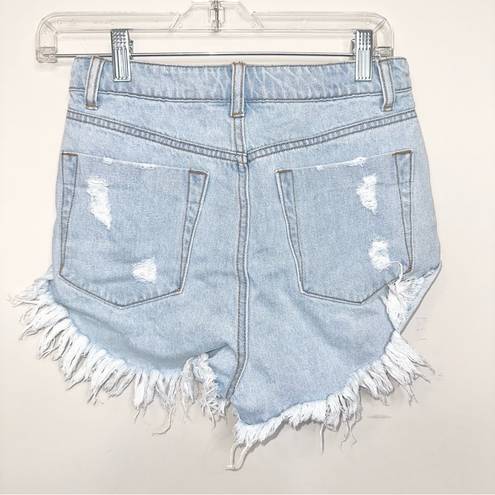 Caffeine  Distressed Jean Shorts