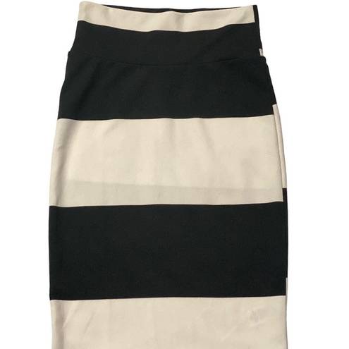 LuLaRoe  Black and White Cassie Pencil Skirt