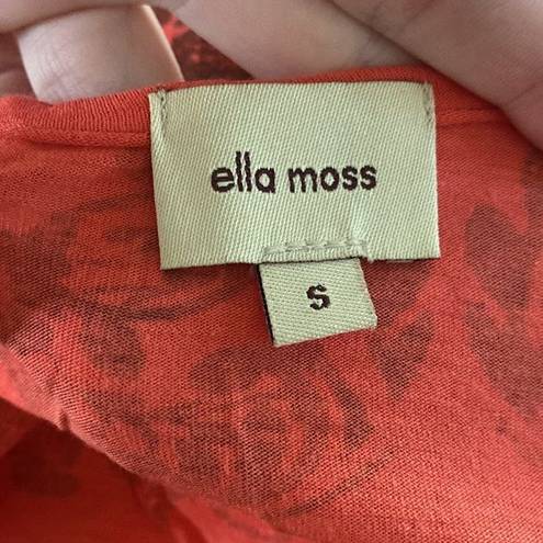 Ella Moss  Rope Straps Red Floral Print Top♥️❤️♥️