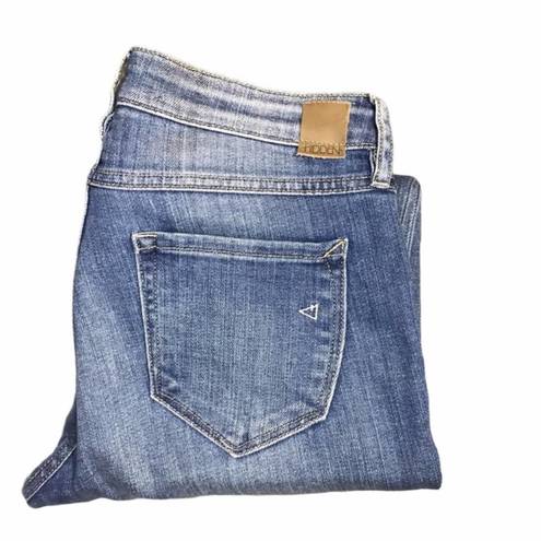 Hidden Jeans  raw hem skinny crop denim