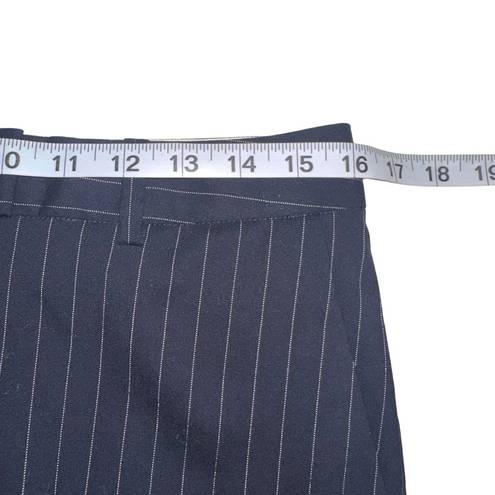 Brooks Brothers  Loro Piana Wool Caroline Fit Pinstripe Straight Leg Pants US 8