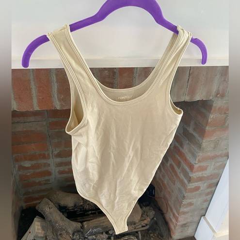 PacSun Contour by  Banana Colored Tightening Bodysuit size Small Snaps