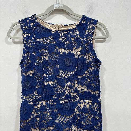 Simply Styled  sleeveless blue lace dress  Size Medium