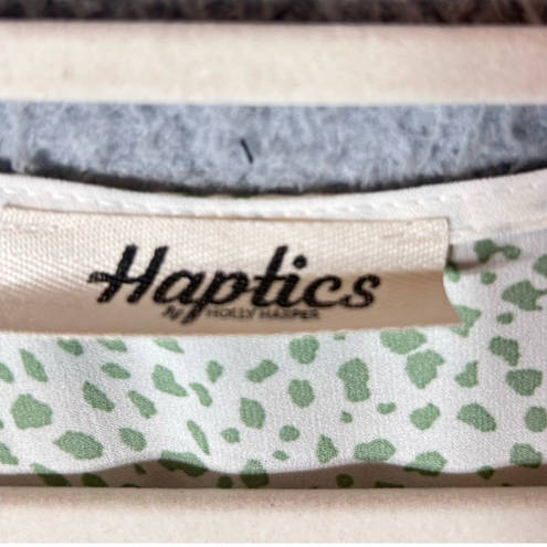 Harper Haptics by Holly  Top Women XS Mint Fresh Short Sleeve Spots Oversized NEW