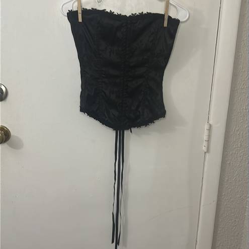 Frederick's of Hollywood VTG Frederick’s of Hollywood Black Lace Up Boned Bustier/Corset Size 34