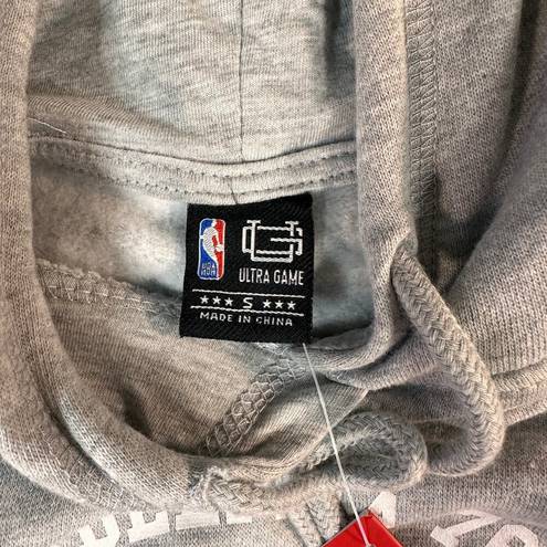 Nba Ultra Game  Women's Small Philadelphia 76ers Grey Fleece Hoodie Sweatshirt