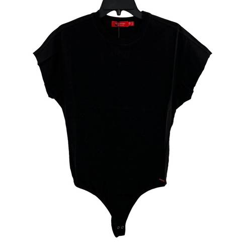 n:philanthropy  Black Short Sleeve Bodysuit Small New