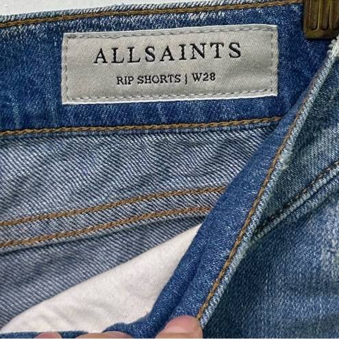 ALLSAINTS  Rip Short Indigo Blue