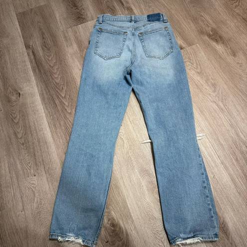 Abercrombie & Fitch  The Ankle Straight Ultra High Rise 27 4R Blue Jeans Denim