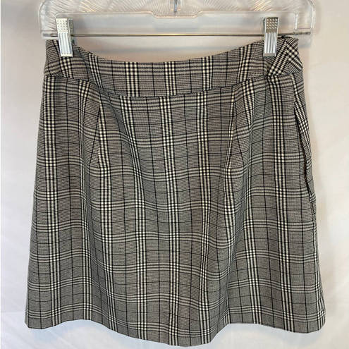 A New Day  Plaid Mini Wrap Skirt Size 8