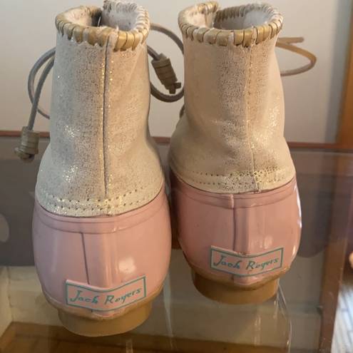 Jack Rogers  Pink Chloe rubber rain Boots size 8