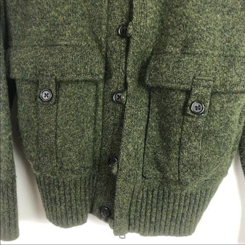 Banana Republic  Military Green Wool Blend Jacket