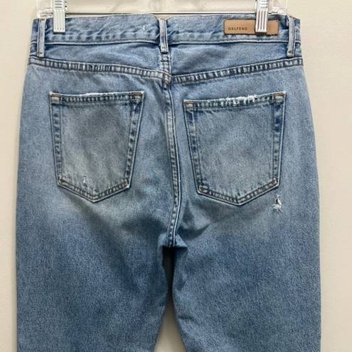 GRLFRND  Tatum Jeans High Rise Cropped Distressed in Overdrive Size 28