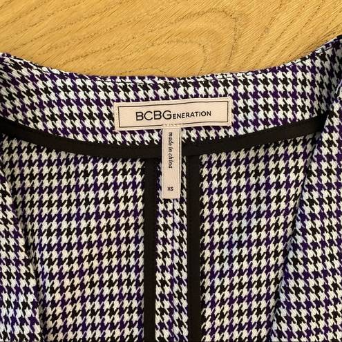 BCBGeneration  Checked Open Front Blazer Size XS