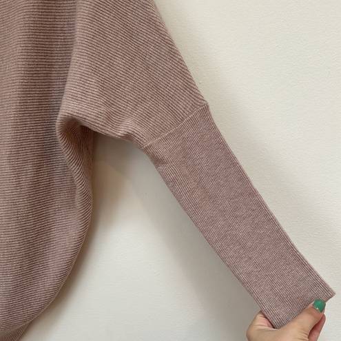 ALLSAINTS  Ridley Funnel Neck Cashmere and Wool Sweater-Shell Pink Size medium