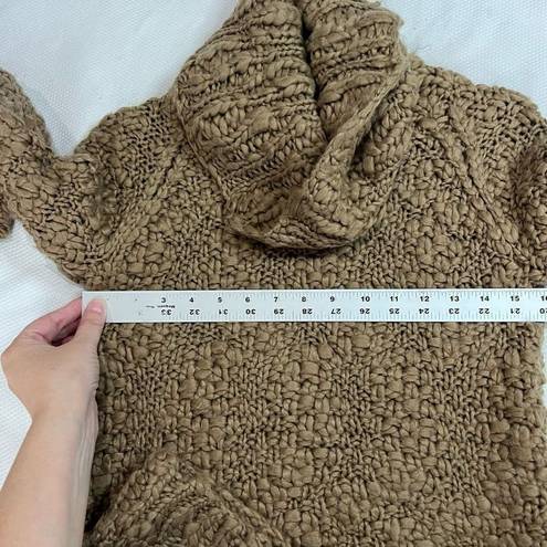 Vivienne Tam  Tan Brown Chunky Knit Turtleneck Sweater