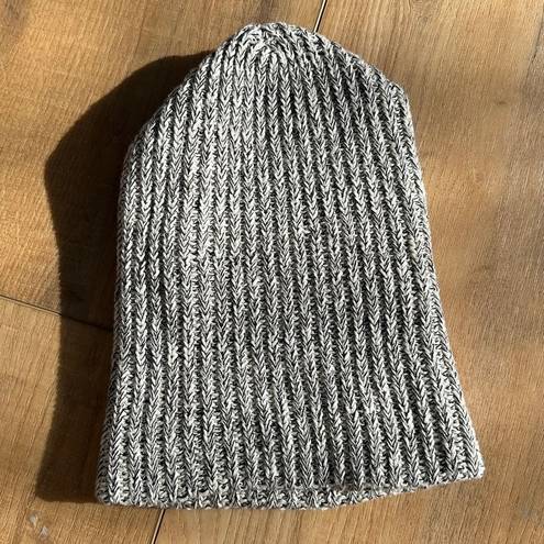 Love Your Melon  Beanie Gray Speckled Slouchy Womens Hat Winter Knit