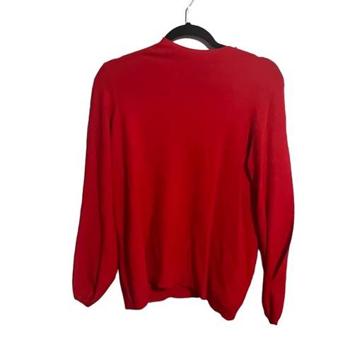 Vibrant Mossimo  Red Split Sleeve Blouse