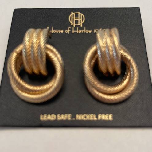 House of Harlow NWT  Knot earrings